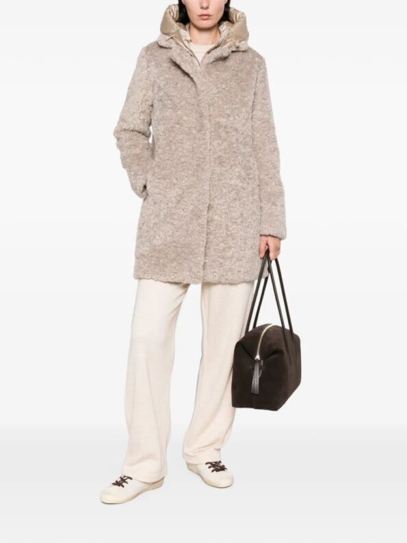 BOMBOOGIE Cappottino Ricciolino con davantino Nude & Neutrals