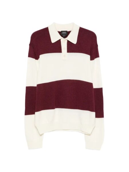 A.P.C. Polo riga Pink & Purple
