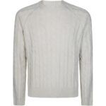 DIANA STUDIO Maglia Crewneck Trecce Brushed Nude & Neutrals