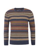 BARBOUR Maglia Case Fairsle Blue