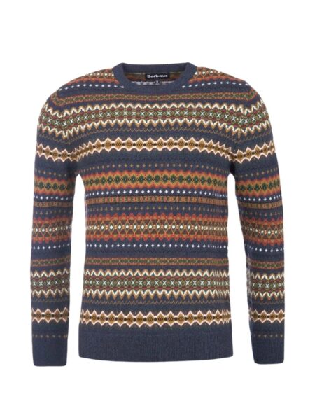 BARBOUR Maglia Case Fairsle Blue