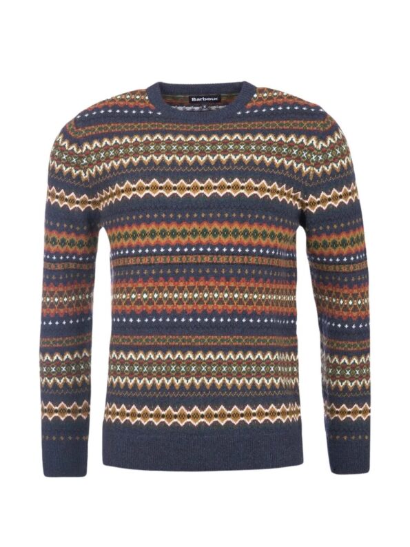 BARBOUR Maglia Case Fairsle Blue