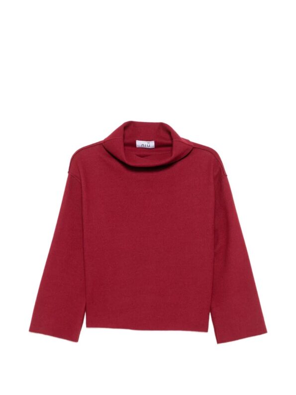 NIU Maglia Lana cotta con collo Red