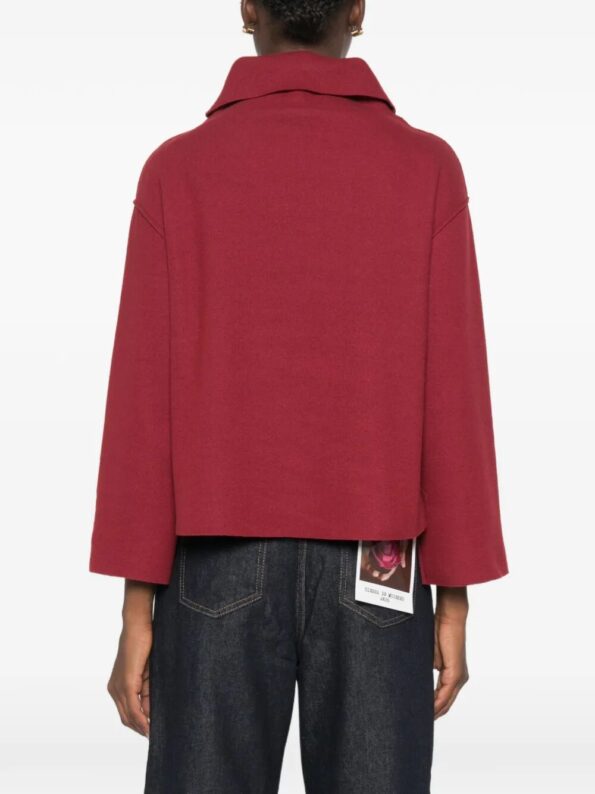 NIU Maglia Lana cotta con collo Red