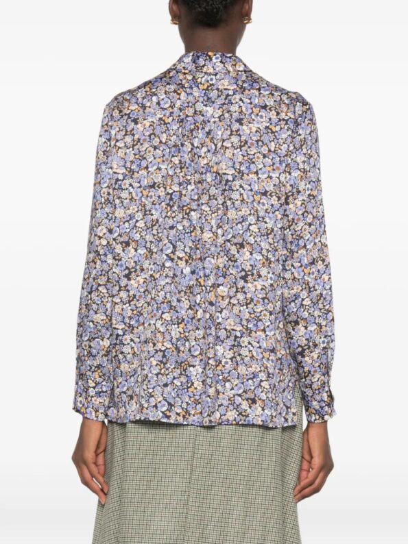 NIU Camicia fiorellino mussola Blue