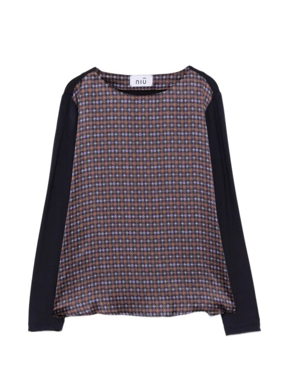 NIU Blusa fantasia vintage Blue