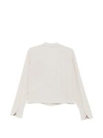 ALYSI Blusa seta con polso righe Grey