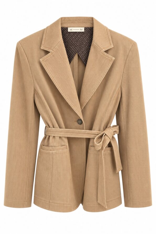 LEISURE MM MAX MARA Giacca effetto denim Nude & Neutrals