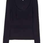 BAUM UND PFERDGARDEN T-shirt scollo ampio Blue