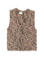 ALYSI Gilet maglia Brown