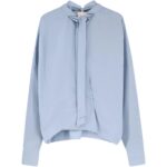 ALYSI Camicia fiocco Blue