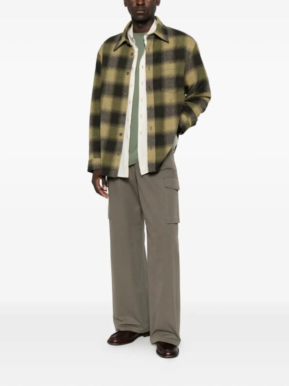 A.P.C. Overshirt quadri Brown