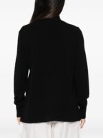 INTRECCI Dolcevita viscosa con bottone Black
