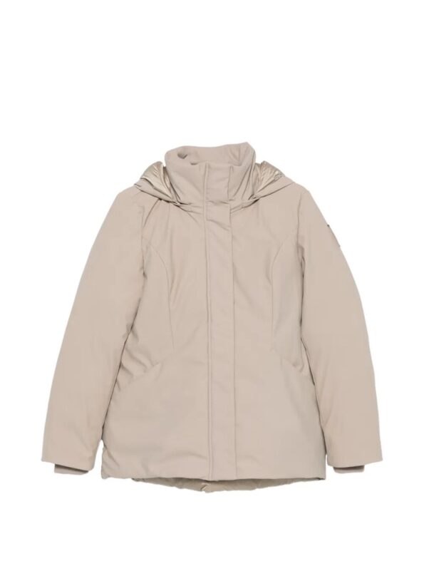 BOMBOOGIE Giaccone bimateriale Nude & Neutrals