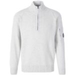 C.P. COMPANY Maglia con zip frontale Nude & Neutrals