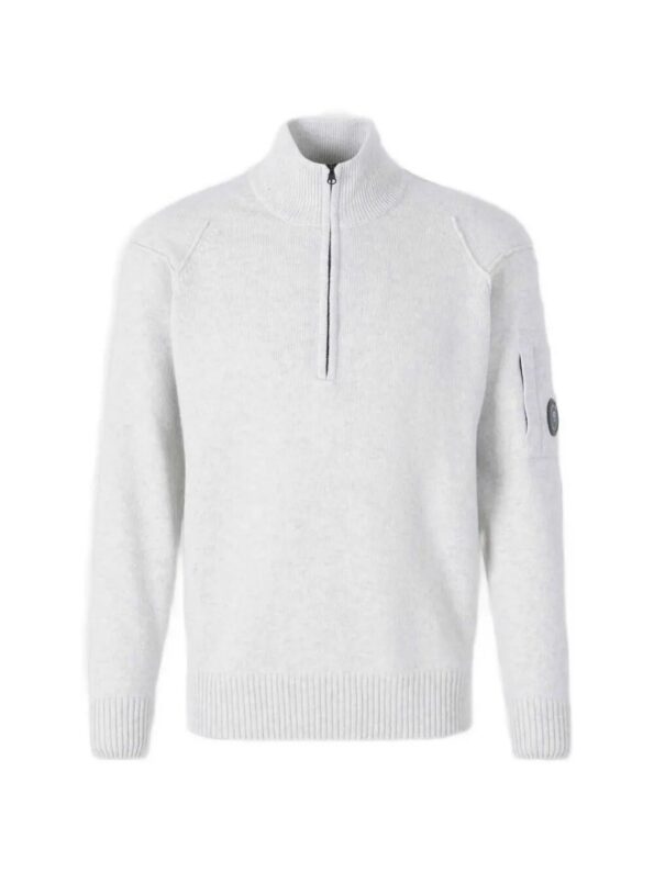 C.P. COMPANY Maglia con zip frontale Nude & Neutrals