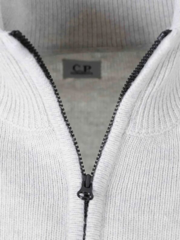 C.P. COMPANY Maglia con zip frontale Nude & Neutrals