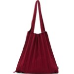 PLEATSMAMA Borsa pieghe Pink & Purple