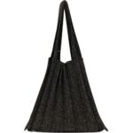 PLEATSMAMA Borsa glitter Black
