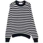 N1 FIESOLI Maglia Paricollo a Righe Blue