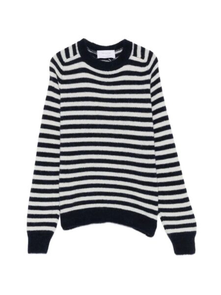 N1 FIESOLI Maglia Paricollo a Righe Blue