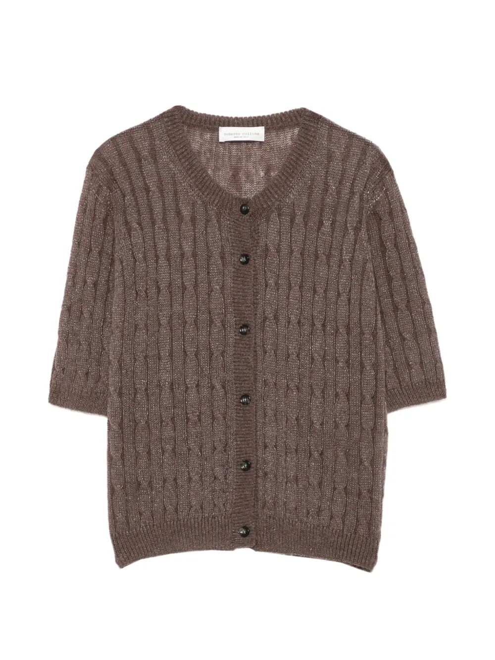 10102026_058.jpg ROBERTO COLLINA Maglia Coreana Treccia Brown