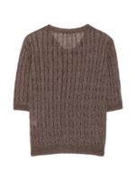 ROBERTO COLLINA Maglia Coreana Treccia Brown