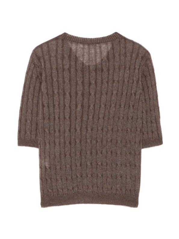 10102026_059.jpg ROBERTO COLLINA Maglia Coreana Treccia Brown