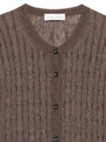ROBERTO COLLINA Maglia Coreana Treccia Brown