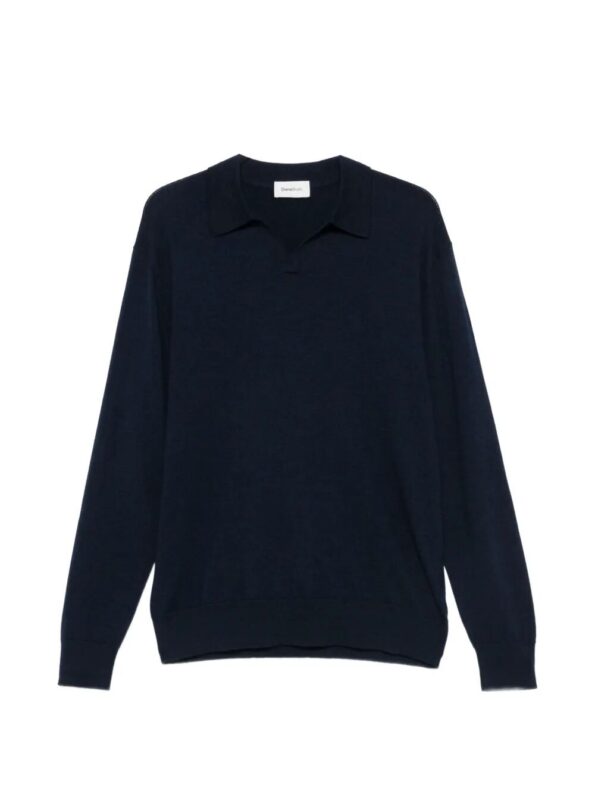 DIANA STUDIO Polo Open Collar Blue