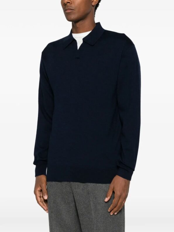 DIANA STUDIO Polo Open Collar Blue
