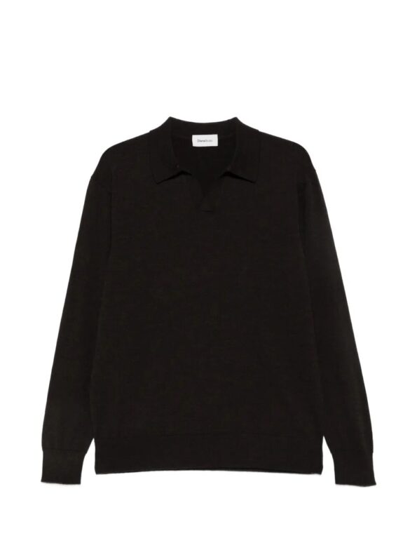 DIANA STUDIO Polo Open Collar Brown