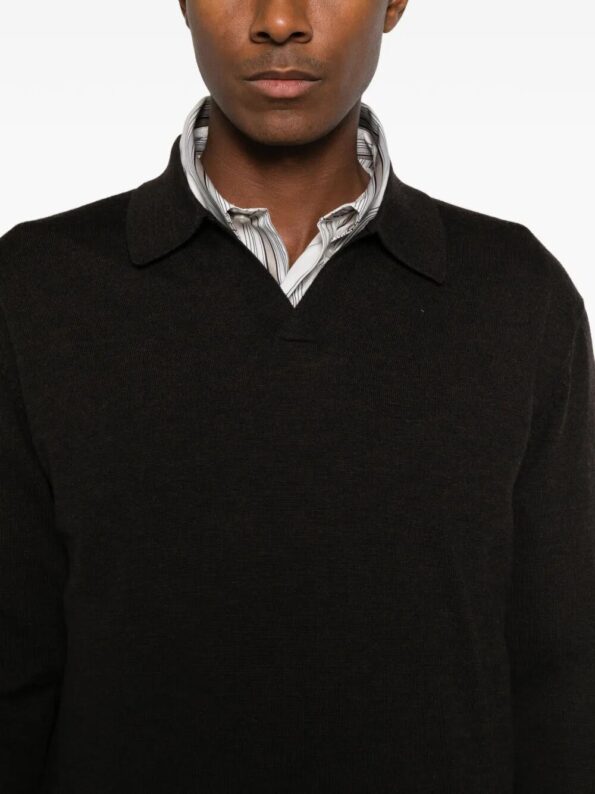 DIANA STUDIO Polo Open Collar Brown