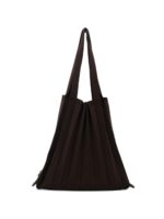 PLEATSMAMA Borsa pieghe Brown