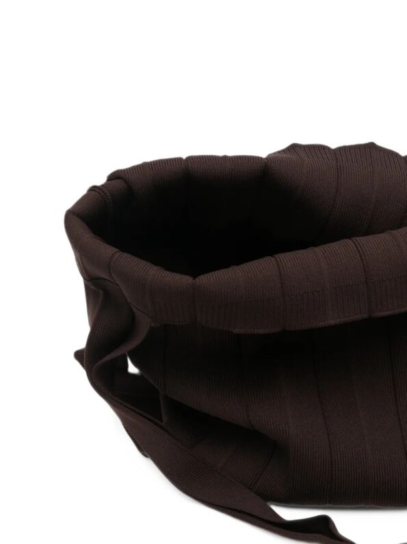 PLEATSMAMA Borsa pieghe Brown
