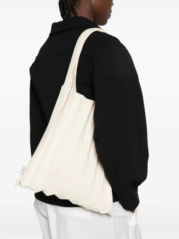 PLEATSMAMA Borsa pieghe White