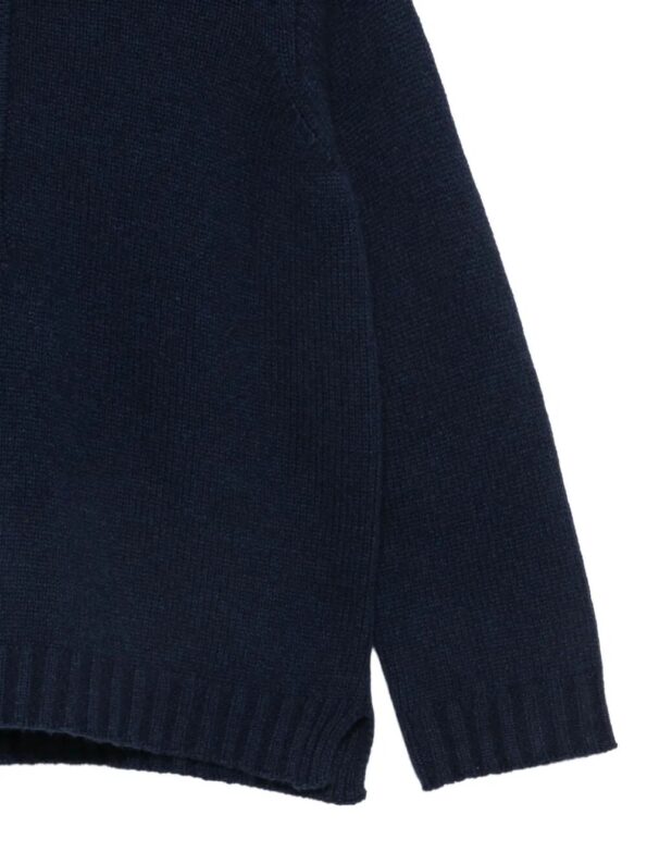 KANGRA Maglia Collo alto con Zip Blue