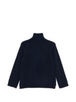 KANGRA Maglia Collo alto con Zip Blue