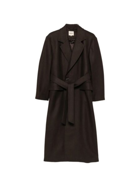 NOYOCO Cappotto Lungo Brown