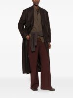 NOYOCO Cappotto Lungo Brown