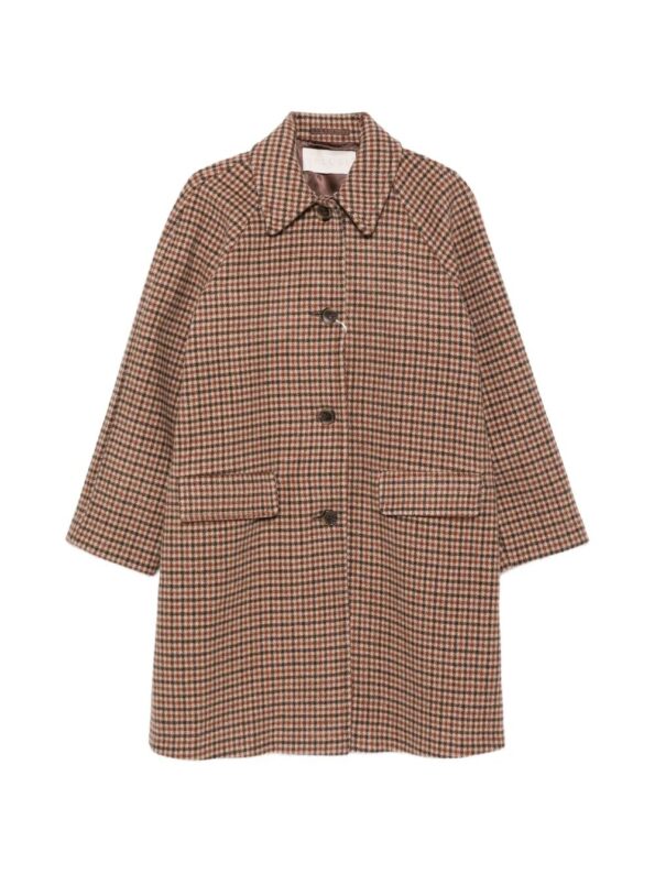 I BLUES Cappotto Doppio Garzato Brown
