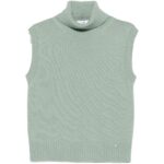 NIU Gilet collo alto Green