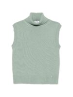NIU Gilet collo alto Green