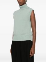 NIU Gilet collo alto Green