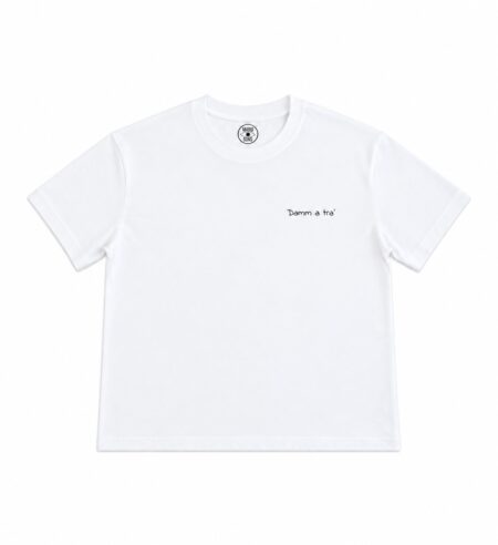 MARIO & SONS T-shirt boxy DAMM A TRA White