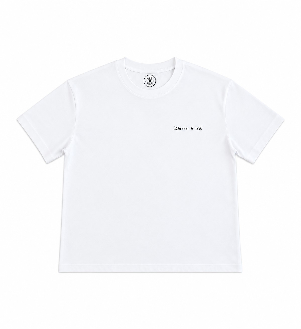 17754_70981.jpg MARIO & SONS T-shirt boxy DAMM A TRA White