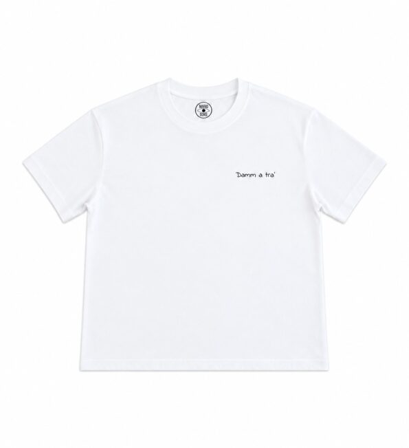 MARIO & SONS T-shirt boxy DAMM A TRA White