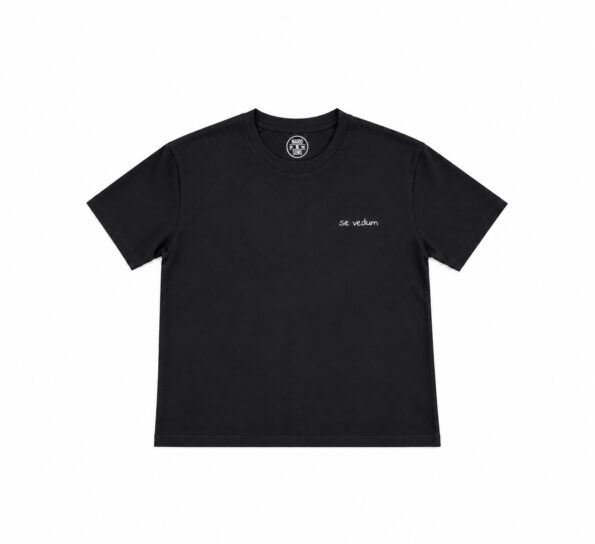 MARIO & SONS T-shirt boxy SE VEDUM Black