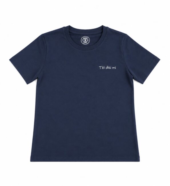 MARIO & SONS T-shirt Basic T`EL DISI MI Blue