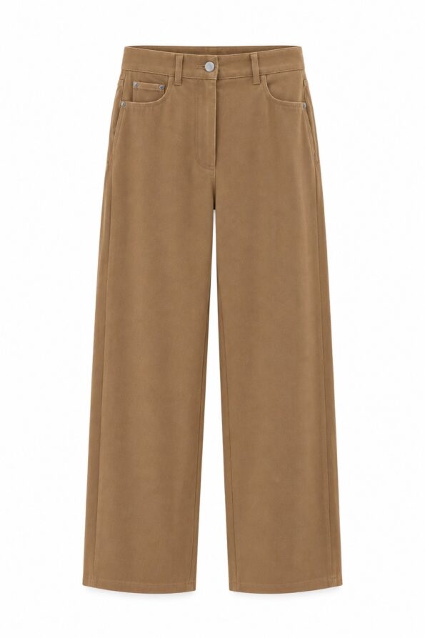 LEISURE MM MAX MARA Pantalone effetto denim Brown
